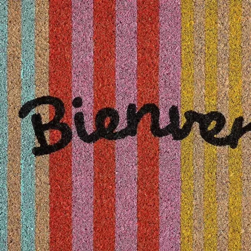 Outdoor Oasis Coir Striped Doormat