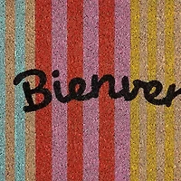 Outdoor Oasis Coir Striped Doormat