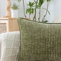 Regal Home Lila Ribbed Down Alt 14x20 Rectangular Throw Pillow