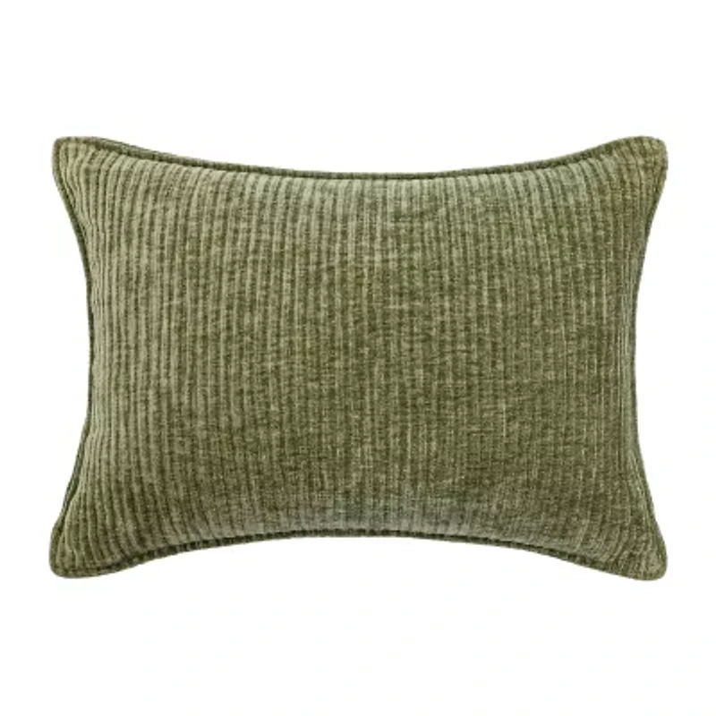 Regal Home Lila Ribbed Down Alt 14x20 Rectangular Throw Pillow