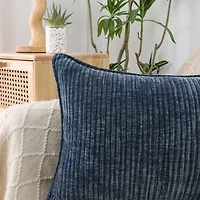 Regal Home Lila Ribbed Down Alt 14x20 Rectangular Throw Pillow