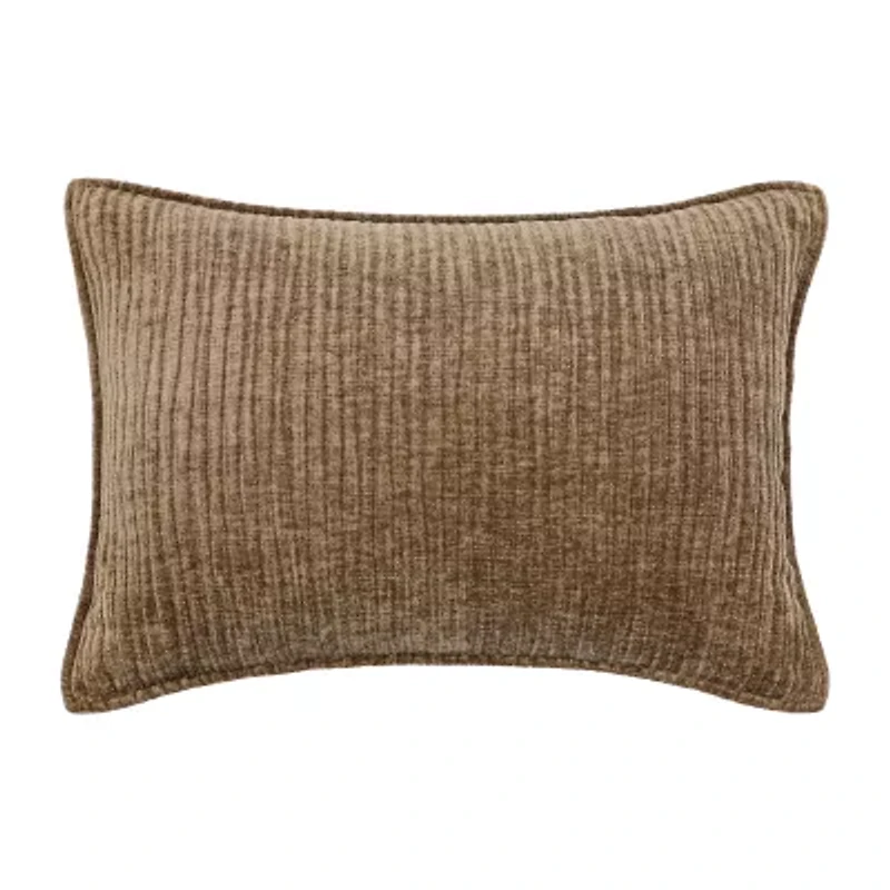 Regal Home Lila Ribbed Down Alt 14x20 Rectangular Throw Pillow
