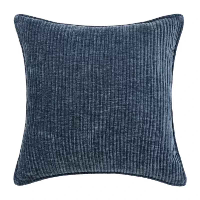 Regal Home Lila Ribbed Down Alt 20x20 Square Throw Pillow