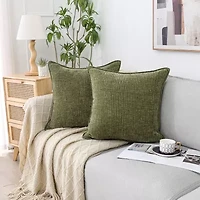 Regal Home Lila Ribbed Down Alt 20x20 Square Throw Pillow
