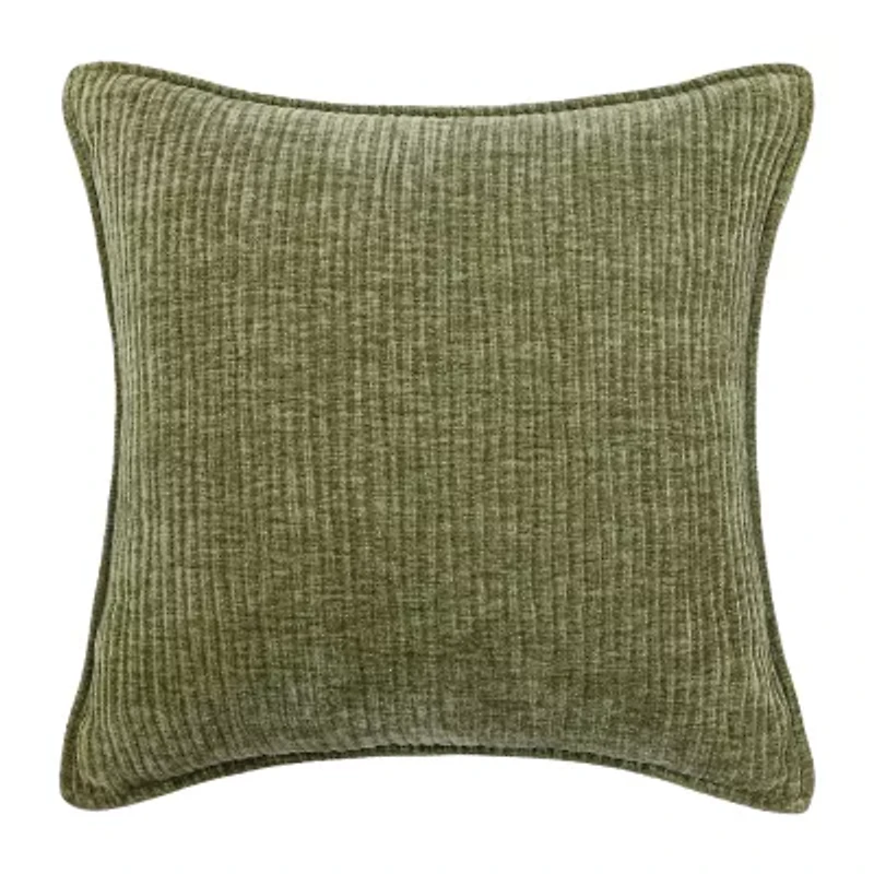 Regal Home Lila Ribbed Down Alt 20x20 Square Throw Pillow