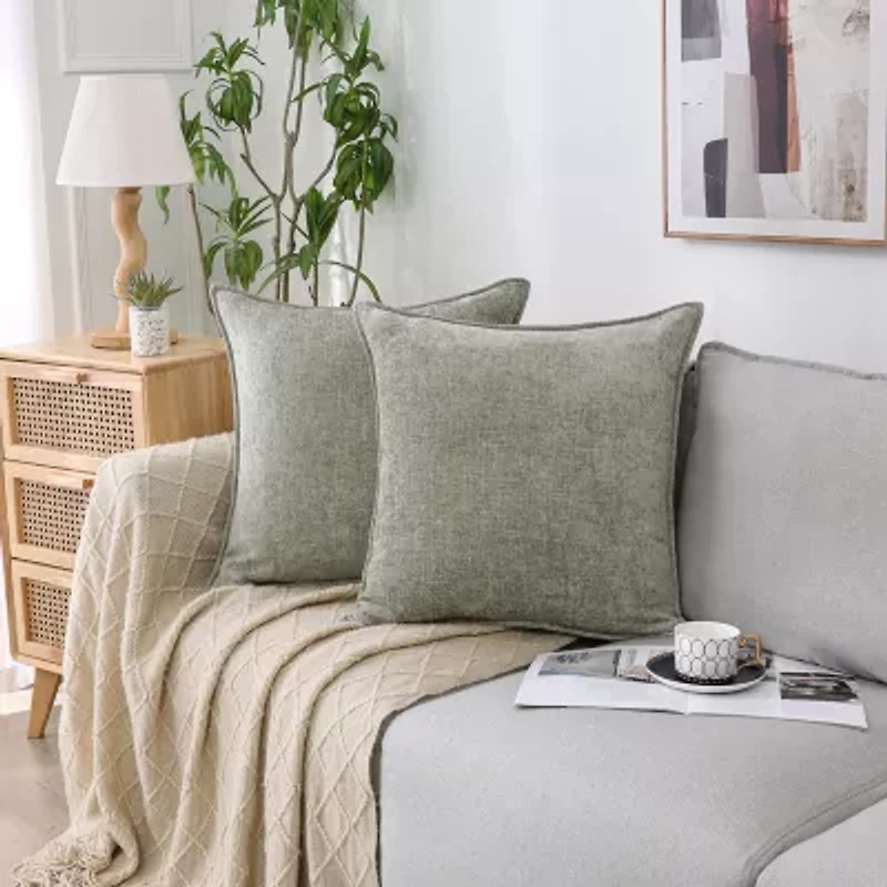Chenille 20x20 Square Throw Pillow