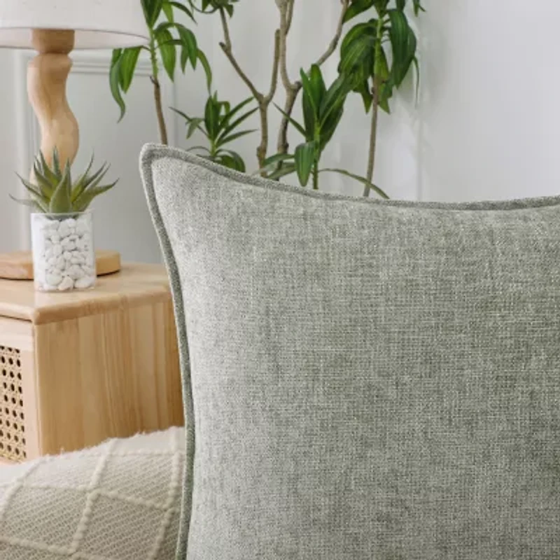Chenille 20x20 Square Throw Pillow