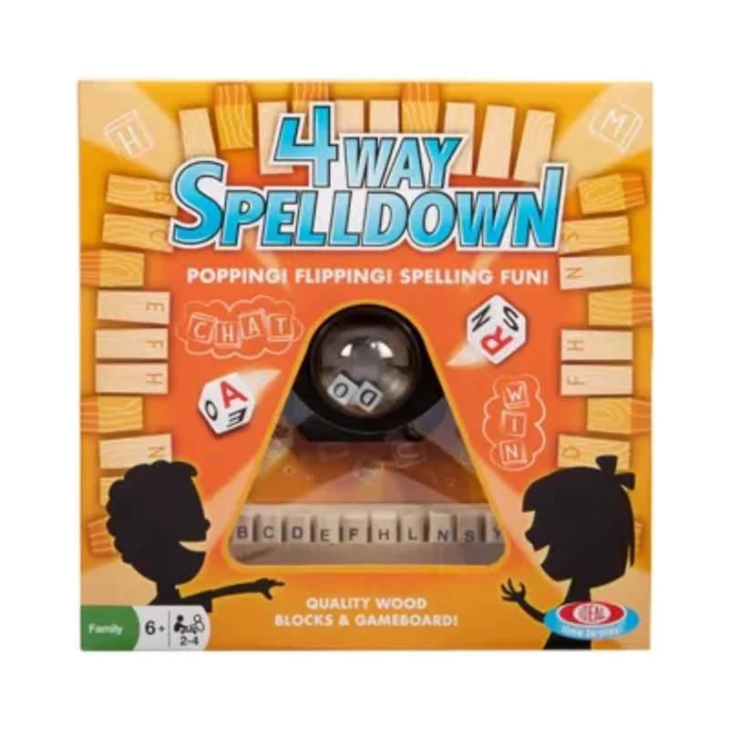 Ideal 4 Way Spelldown Game Board Game