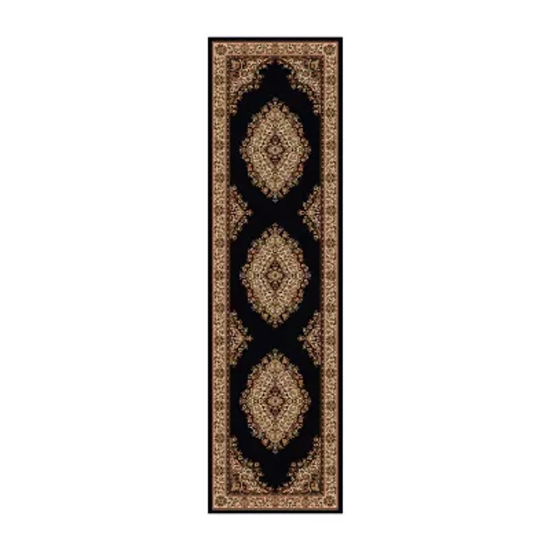 Como Medallion Traditional Oriental Indoor Rectangular Area Rug