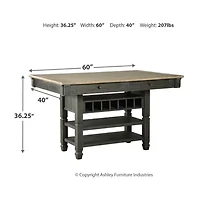 Signature Design by Ashley® Hilton Counter Height Dining Room Table