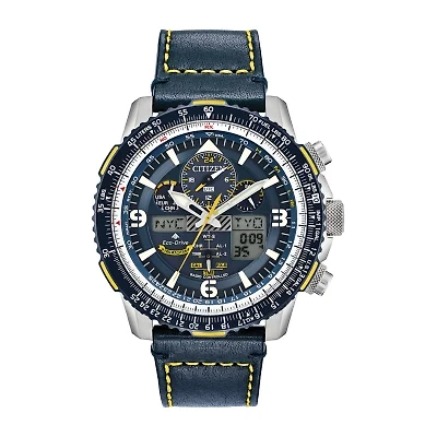 Citizen Promaster Skyhawk A-T Mens Blue Leather Strap Watch Jy8078-01l