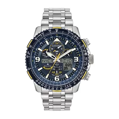 Citizen Promaster Skyhawk A-T Mens Silver Tone Stainless Steel Bracelet Watch Jy8078-52l
