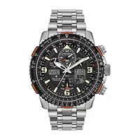 Citizen Promaster Skyhawk A-T Mens Silver Tone Bracelet Watch Jy8108-53e