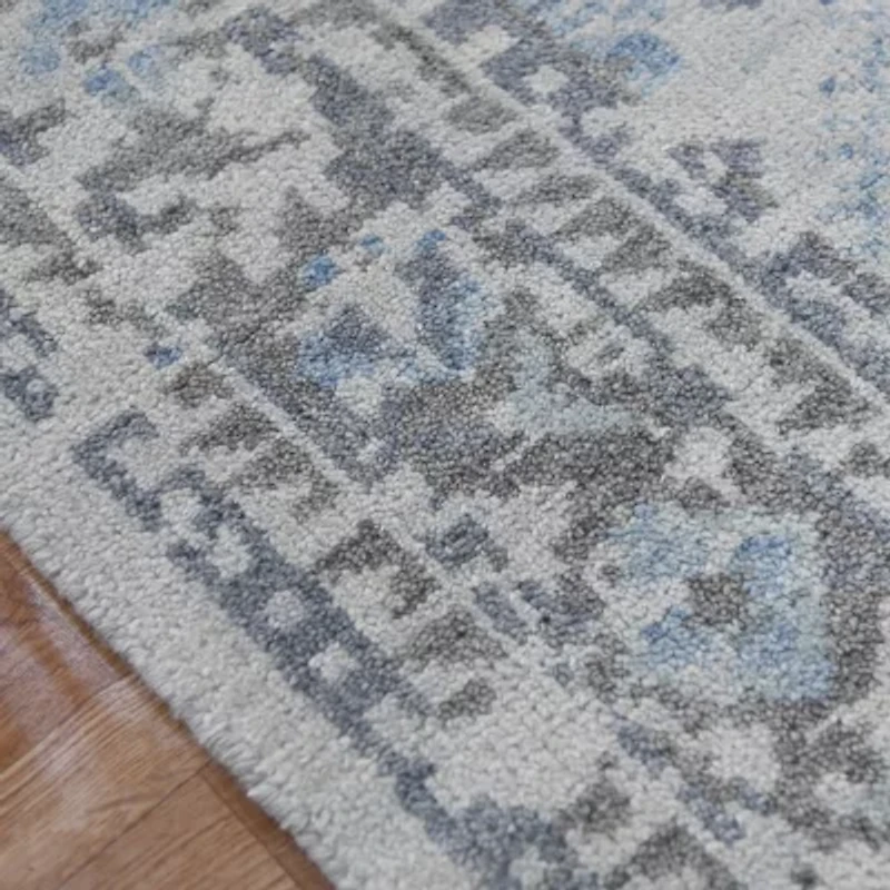 Amer Rugs Danivah Leah Bordered Hand Knotted Indoor Rectangular Accent Rug