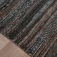 Amer Rugs Leighdyn Mara Geo Linear Geo Linear Hand Knotted Indoor Rectangular Accent Rug