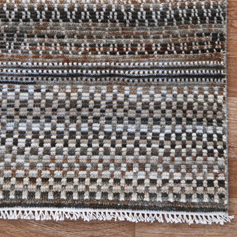 Amer Rugs Leighdyn Cher Geometric Diamond Hand Knotted Indoor Rectangular Accent Rug