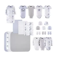 The Peanutshell 0-3m To The Moon Baby Boys 23-pc. Baby Clothing Set