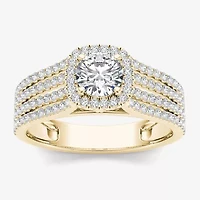 1 CT.T.W. Natural Diamond 14K Yellow Gold Engagement Ring