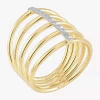 Made Italy Womens 14K Gold Band