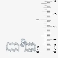 Diamond Addiction Lab-Grown (G-H / SI2-I1) Zodiac Stud Earrings Sterling Silver