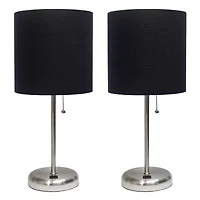 Stick Lamp with USB Charging Port Set of 2