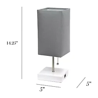 All the Rages Usb Black Petite Stick 2-pc. Lamp Set