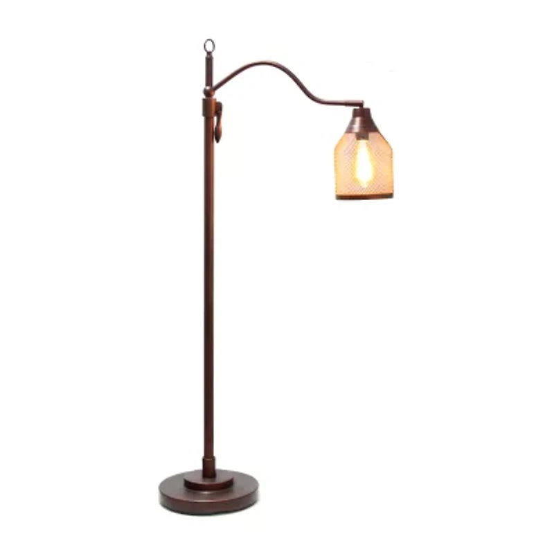 All the Rages Arched Metal Mesh Shade Floor Lamp