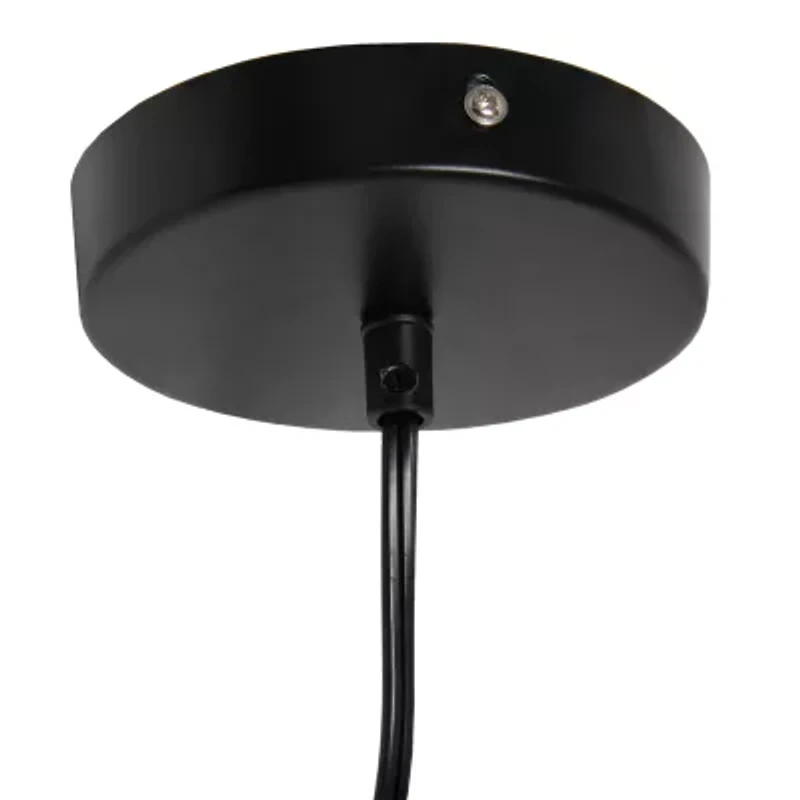 1 Light Elongated Metal Pendant