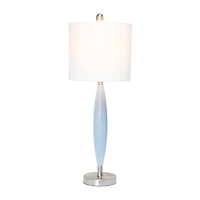 All the Rages Blue Stylus Metal Table Lamp