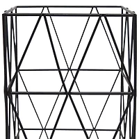 All the Rages Black Geometric Metal Table Lamp