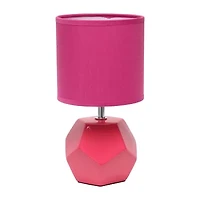 Simple Designs Round Prism Mini Table Lamp