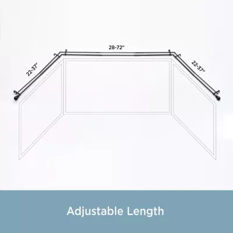 Kenney Bryce Ball Double Bay Window Rod