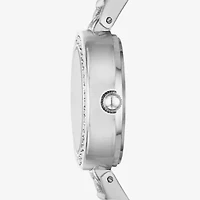 Geneva Womens Crystal Accent Silver Tone Bracelet Watch Fmdjm250