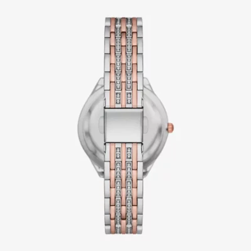 Geneva Ladies Womens Crystal Accent Silver Tone Bracelet Watch Fmdjm253