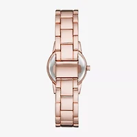 Geneva Womens Crystal Accent Rose Goldtone Bracelet Watch Fmdjm257