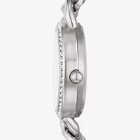 Geneva Womens Crystal Accent Silver Tone Bracelet Watch Fmdjm261