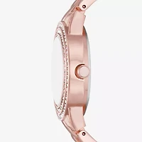 Ladies Sets Womens Crystal Accent Rose Goldtone 5-pc. Watch Boxed Set Fmdjset329