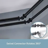 Kenney Mission Square Double Bay Window Rod