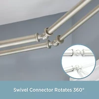 Kenney Mission Square Double Bay Window Rod