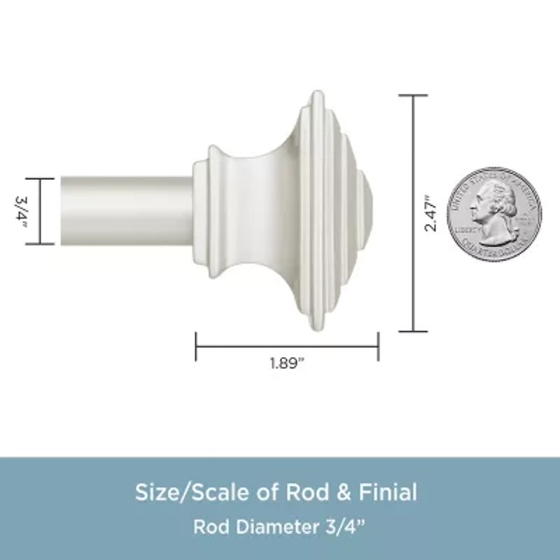 Kenney Mission Square Double Bay Window Rod
