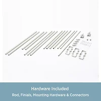 Kenney Mission Square Double Bay Window Rod
