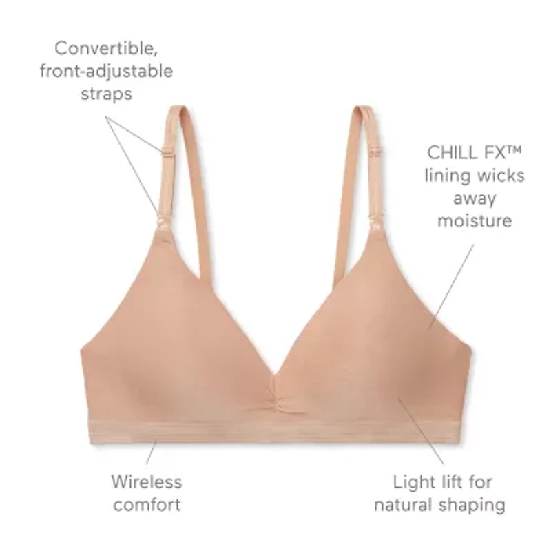 Warners® Play It Cool® Stay Cool and Dry Wireless Lift Comfort Bra RN3281A