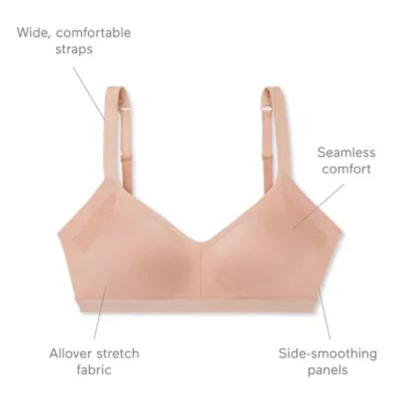 Warners® Easy Does It® Underarm-Smoothing with Seamless Stretch Wireless Lightly Lined Comfort Bra RM3911A