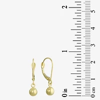 14K Gold Ball Drop Earrings