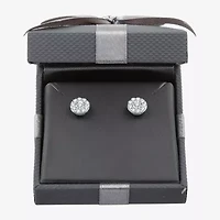 1/2 CT. T.W. Lab Grown White Diamond Sterling Silver 7.8mm Round Stud Earrings