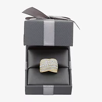Womens 1 1/2 CT. T.W. Lab Grown White Diamond 14K Gold Over Silver Band