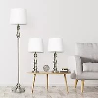 All the Rages Perennial Morocco Classic Metal 3-pc. Lamp Set