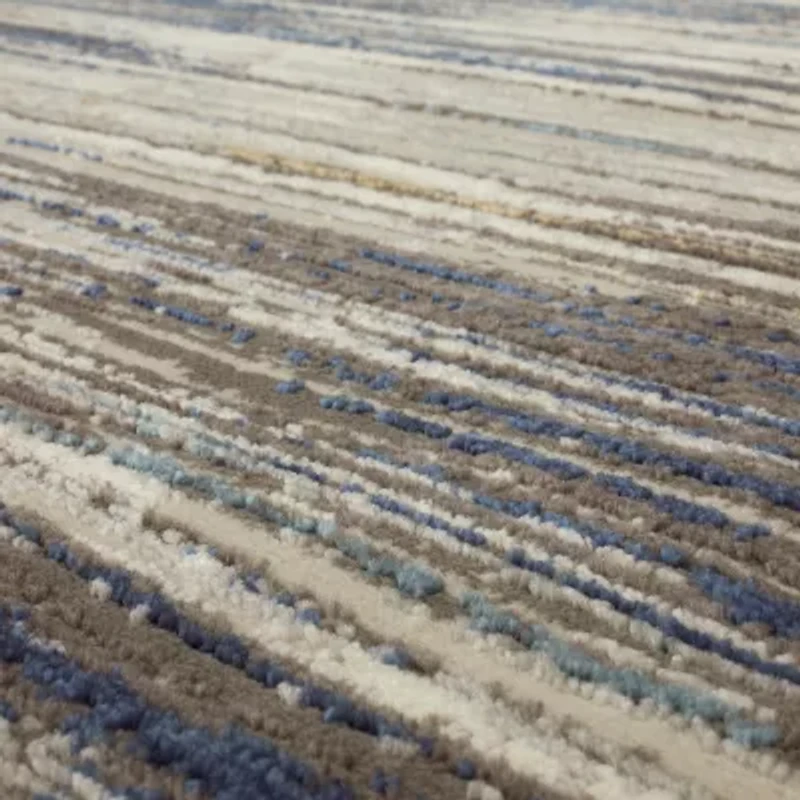 Mohawk Home Furie Stripe Machine Woven Indoor Rectangular Accent Rug