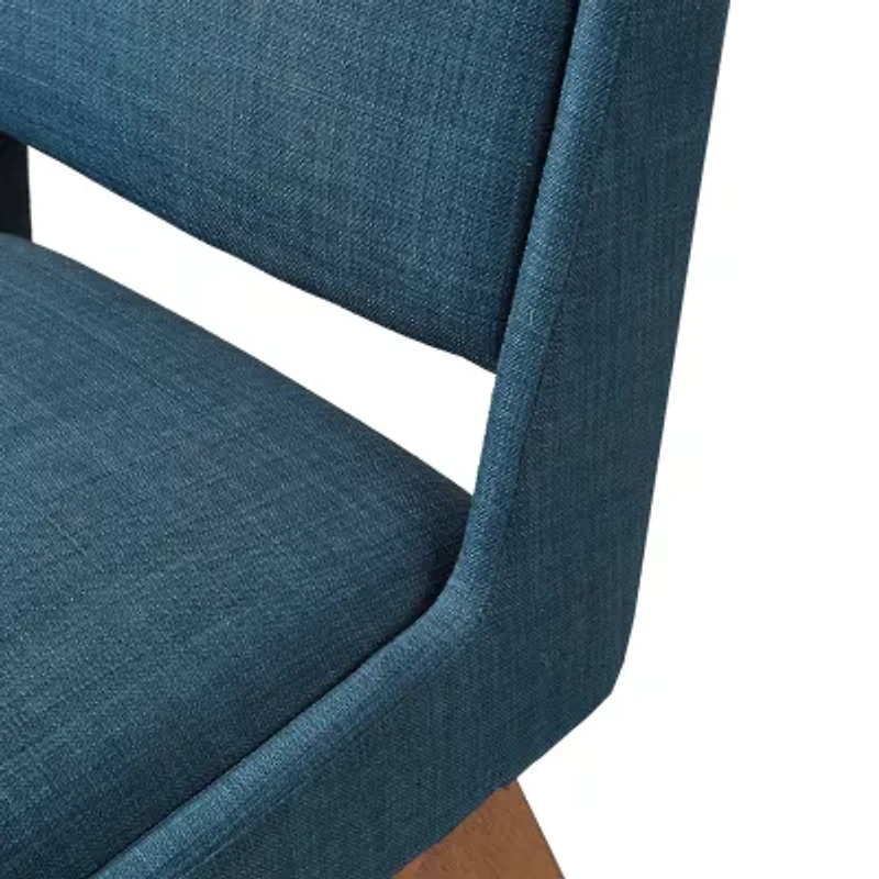 INK+IVY Boomerang Counter Height Upholstered Bar Stool