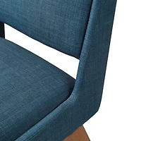 INK+IVY Boomerang Counter Height Upholstered Bar Stool